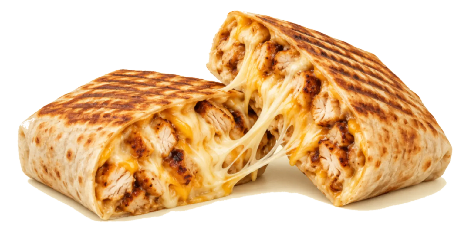 Tacos signature au fromage filant